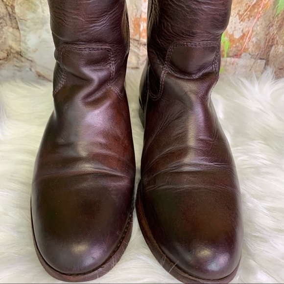 FRYE Cordovan Melissa Leather Button Boots, 7B - Picture 7 of 15
